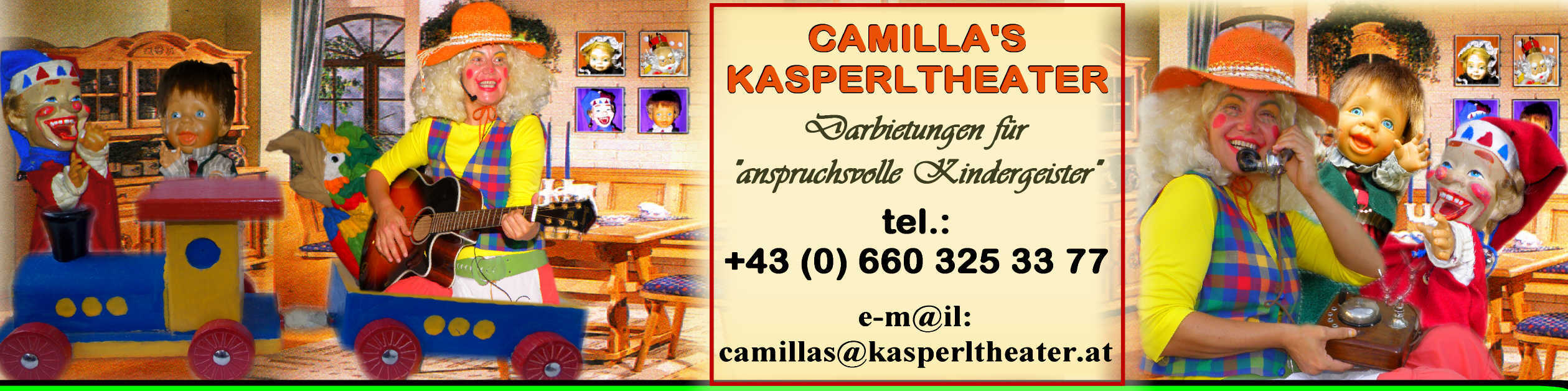 Homepage Briefkop0f Camillas Kasperltheater - www.kasperltheater.at
